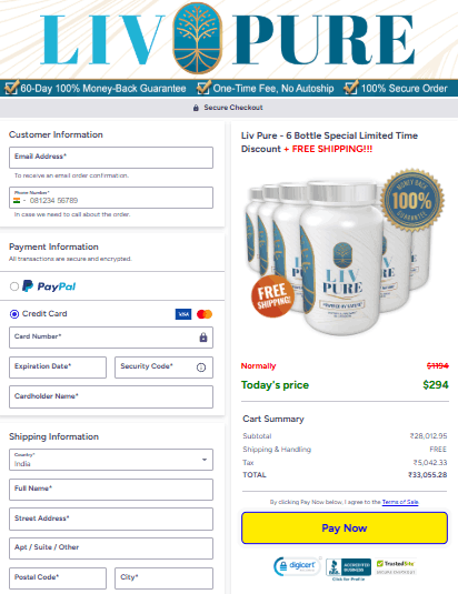 LivPure Checkout